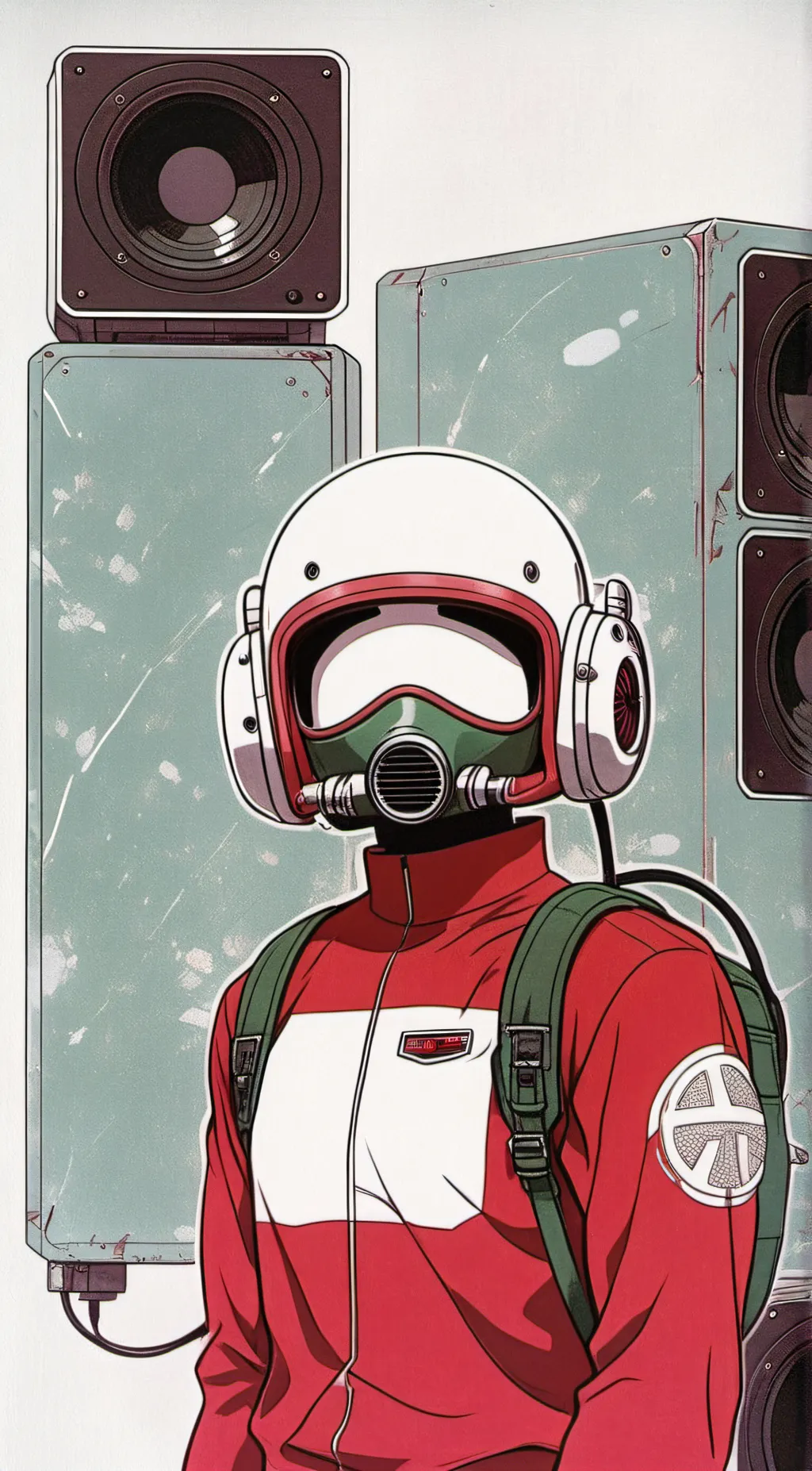 ai character: titan speaker man background