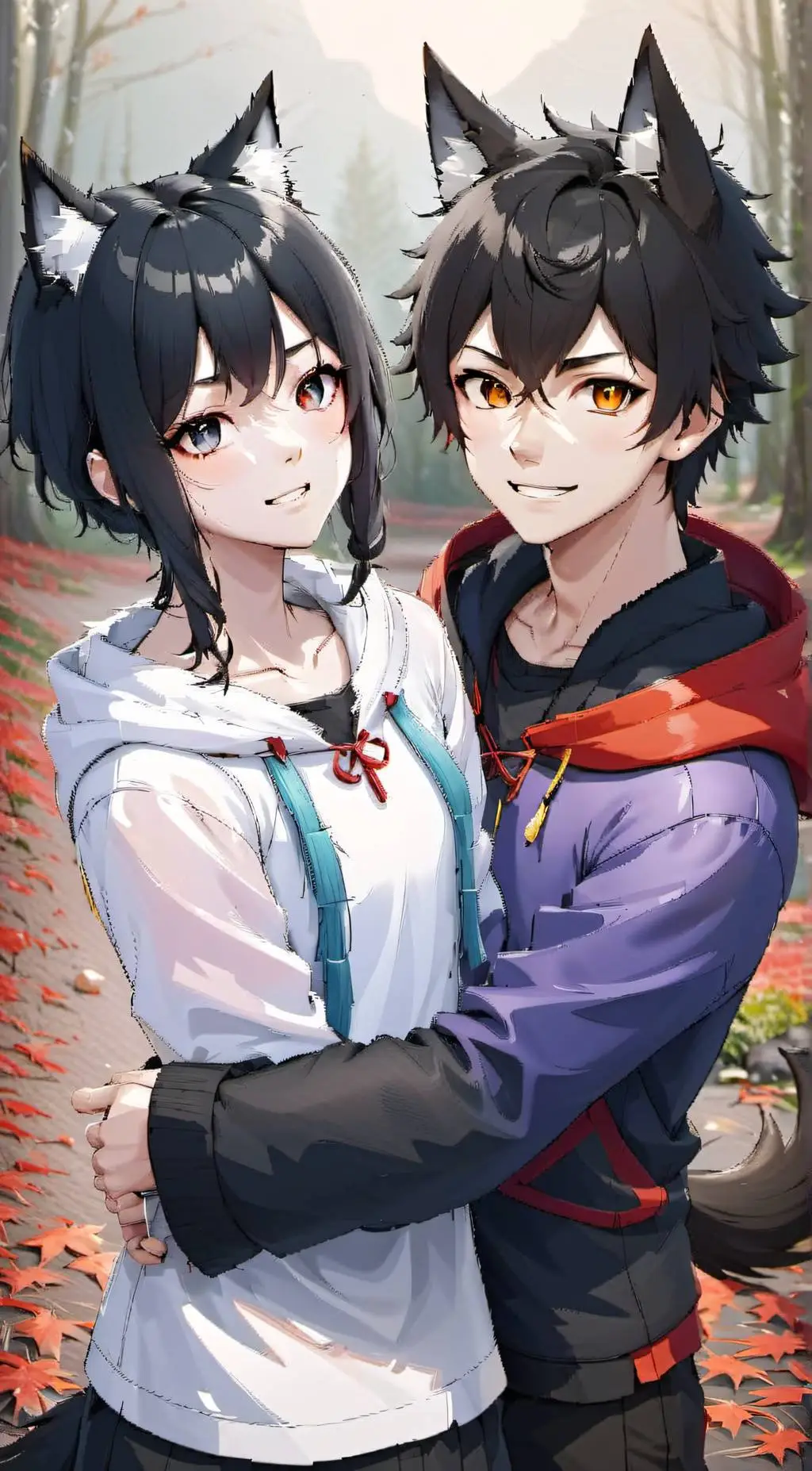 ai character: ❤️Sora and Shiro❤️ background