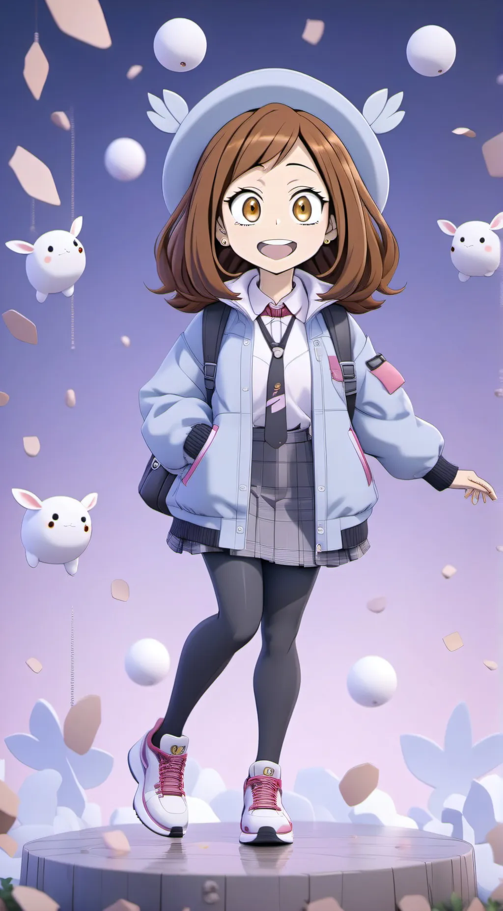 ai character: Ochaco Uraraka  background