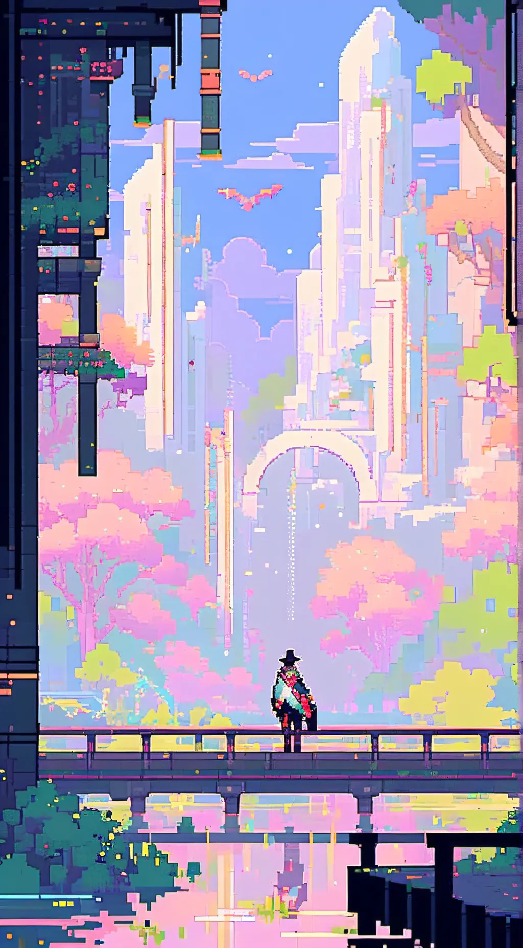 ai character: thank you  background