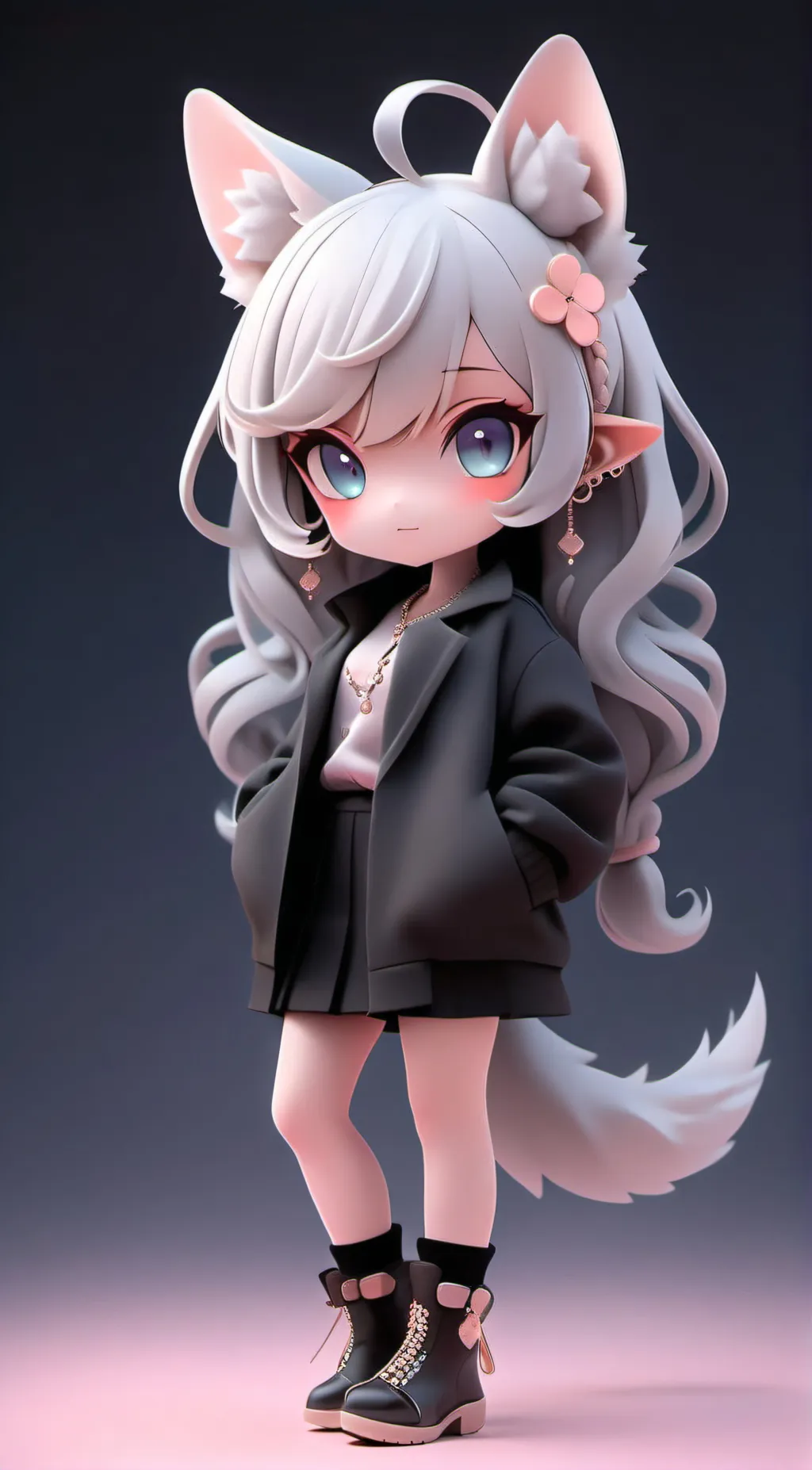 ai character: Your girl kawail! background