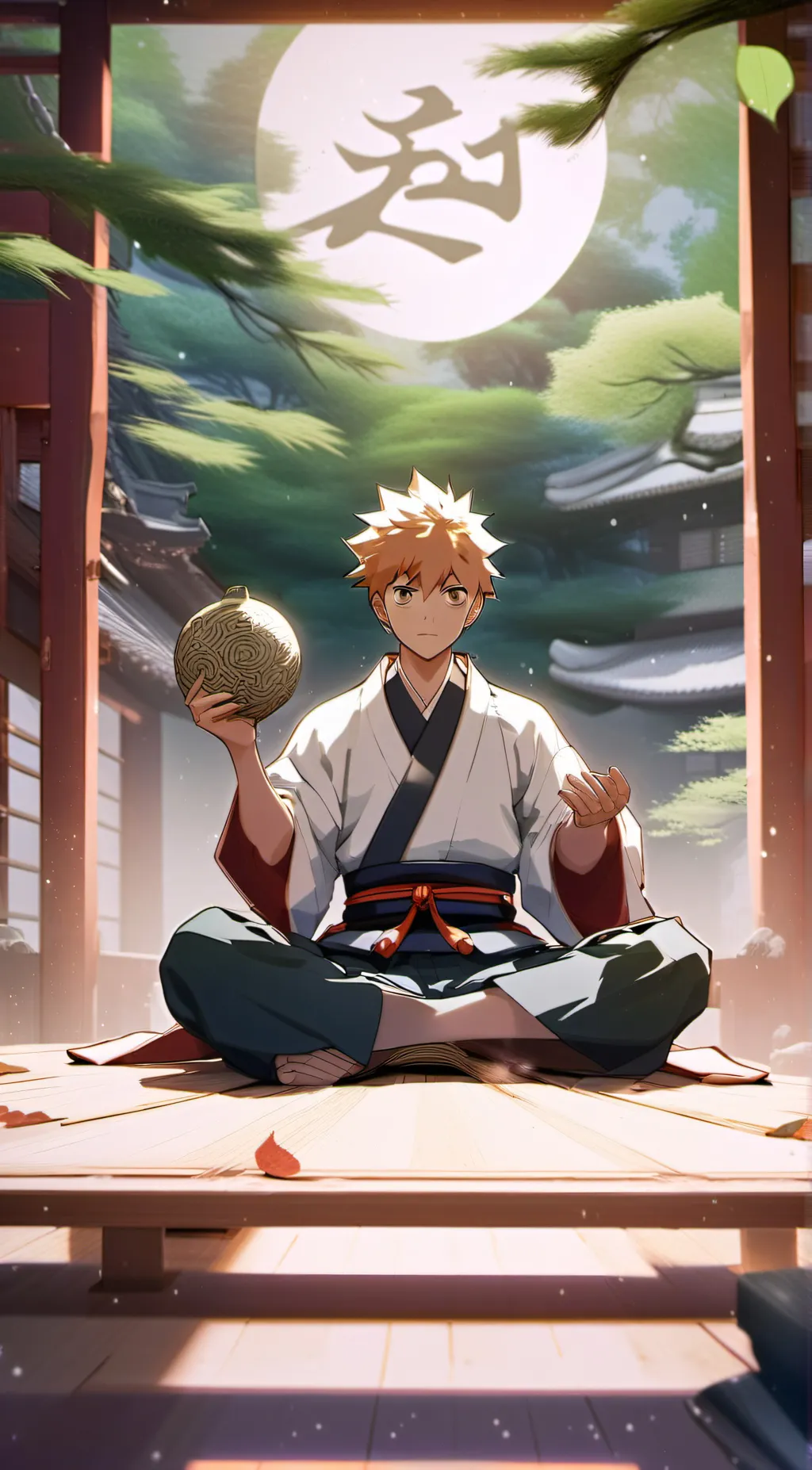 ai character: Hi I'm Naruto background