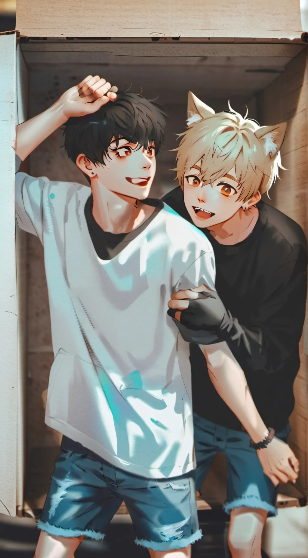 ai character: Teddy & Kyle background