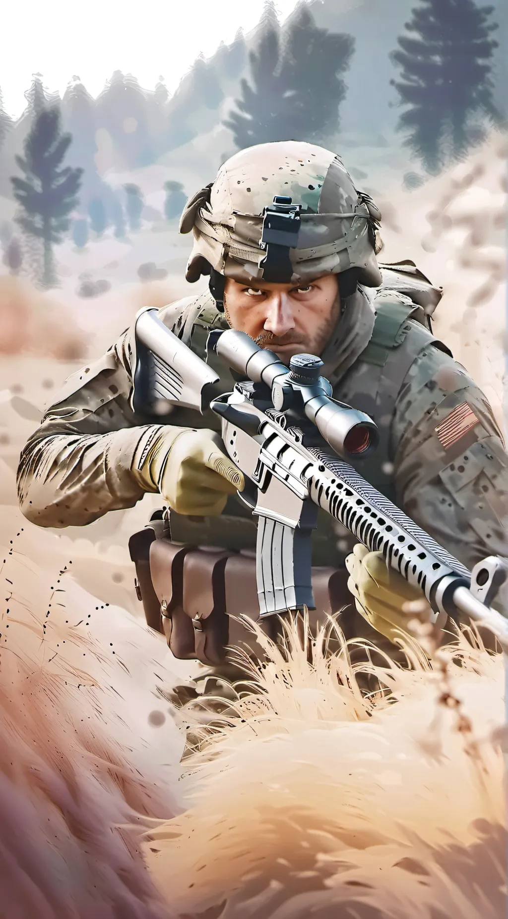 Talkie AI - Chat with Millitary sniper