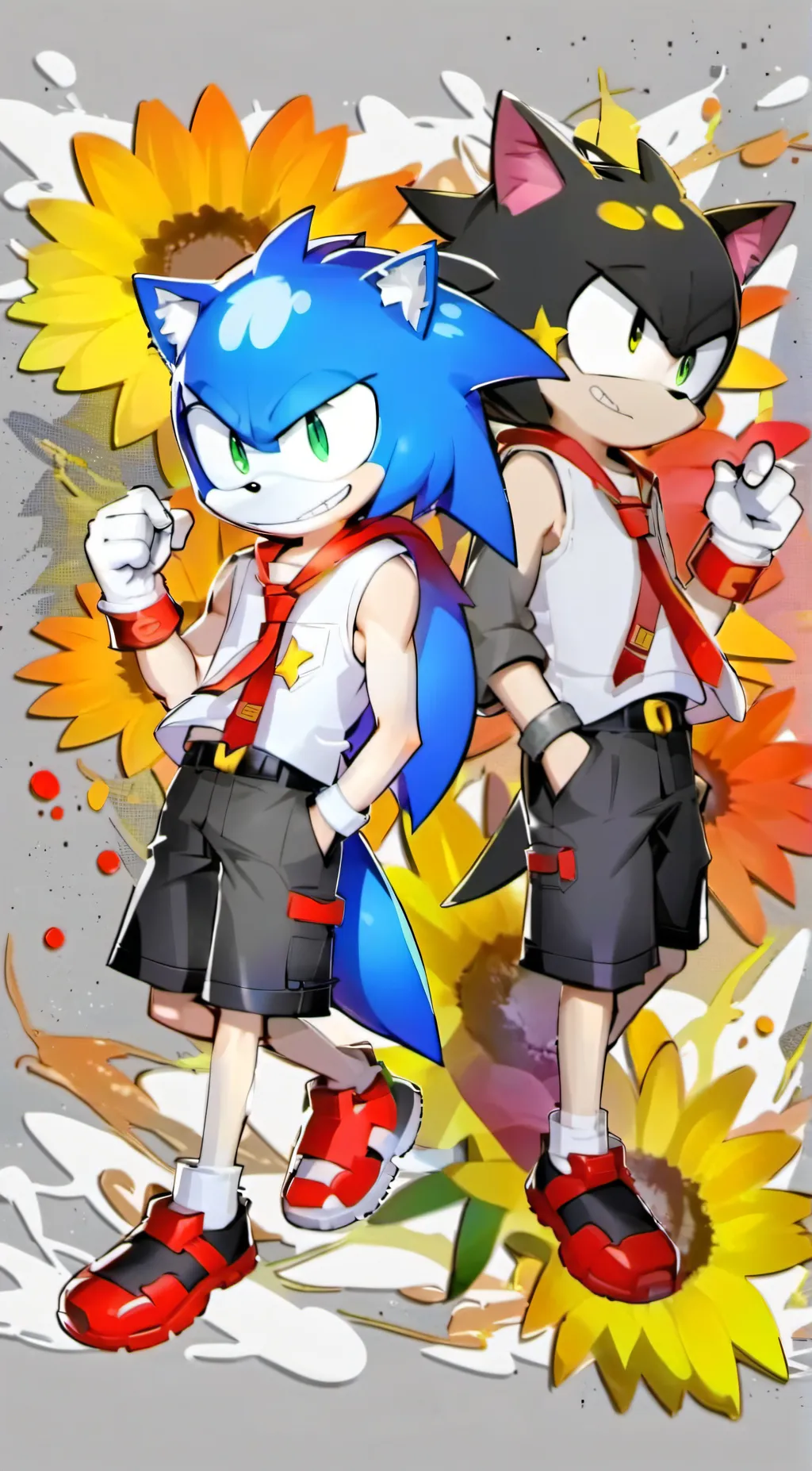 ai character: Sonic|among us  background