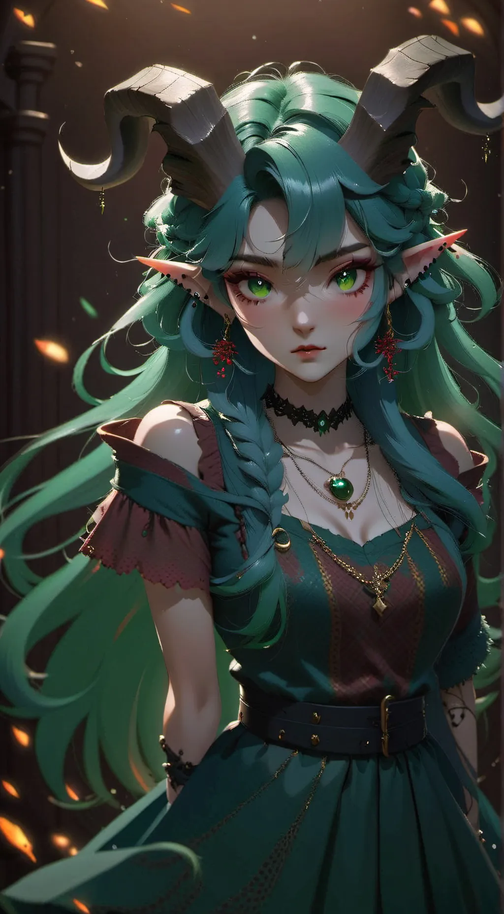 ai character: Emerald  background