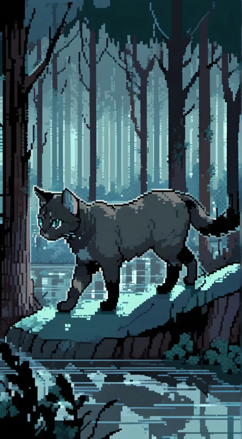 ai character: Blue star. background