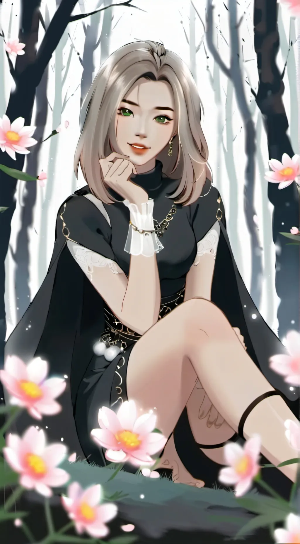 ai character: gold background