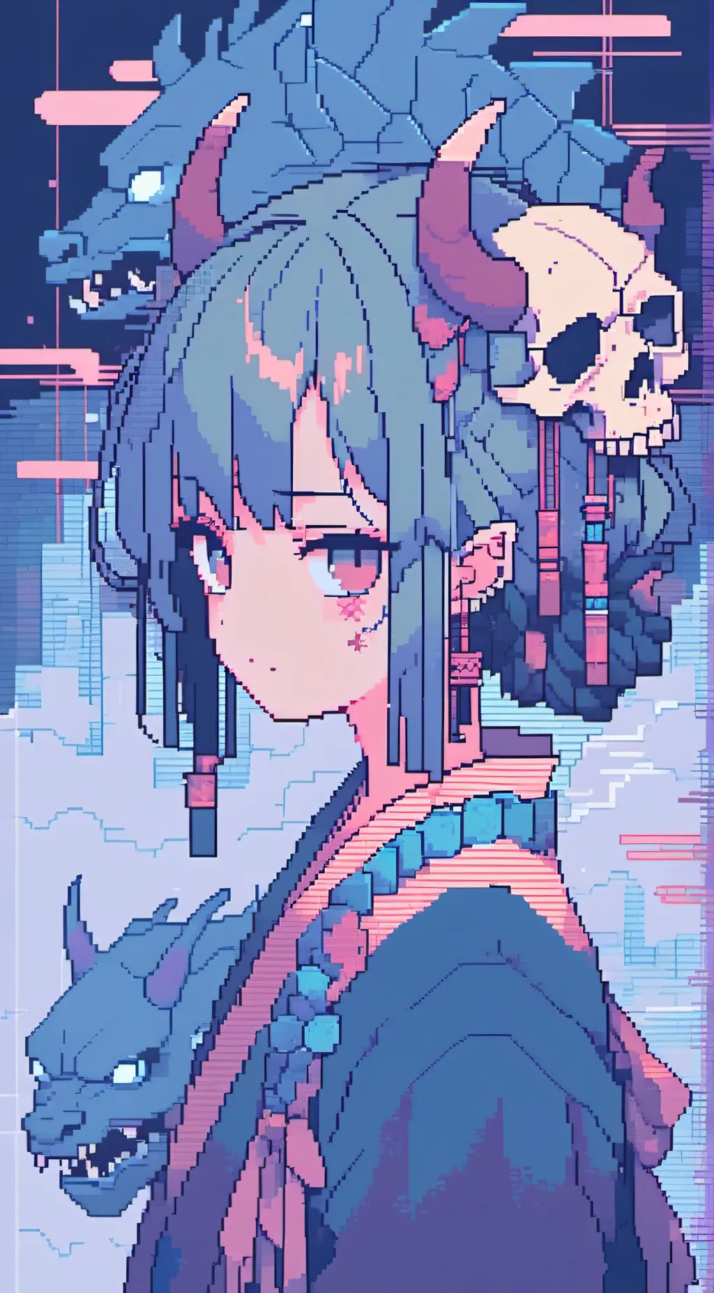 ai character: Nezuko background