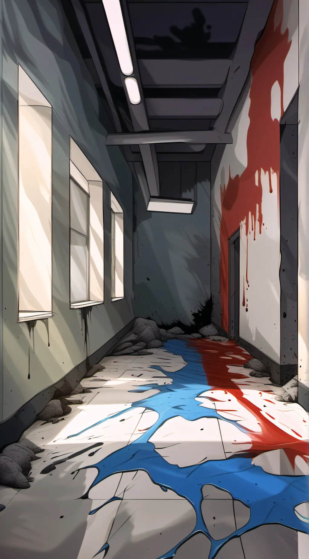 ai character: (mad)Huggy and cat background