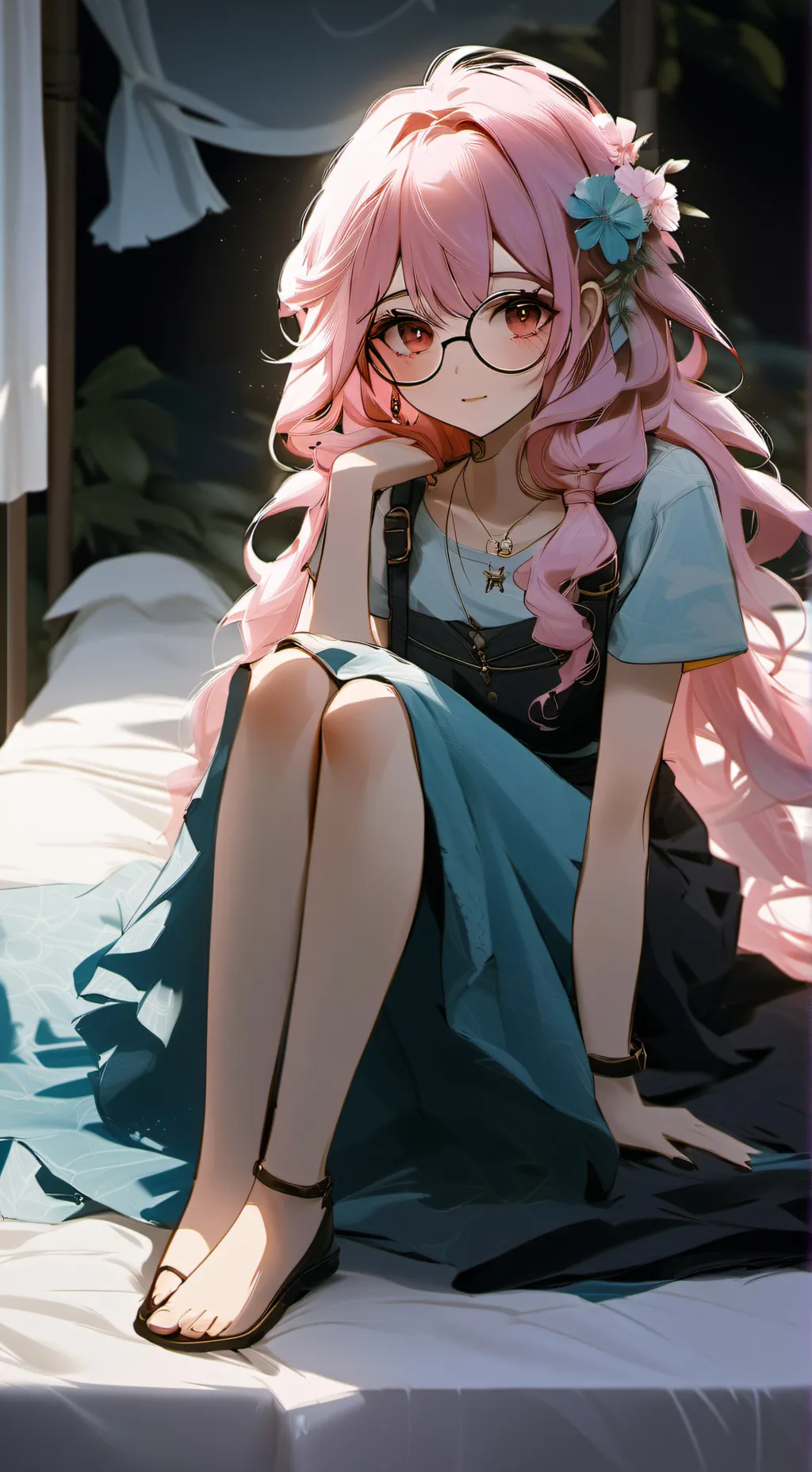 ai character: Sakura background