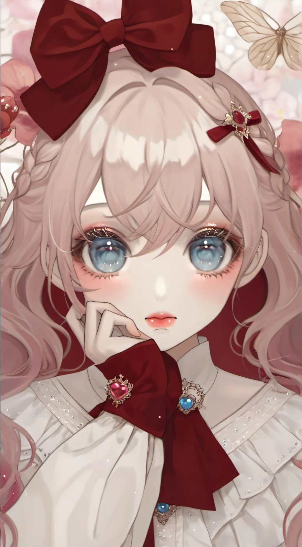 ai character: Amber background