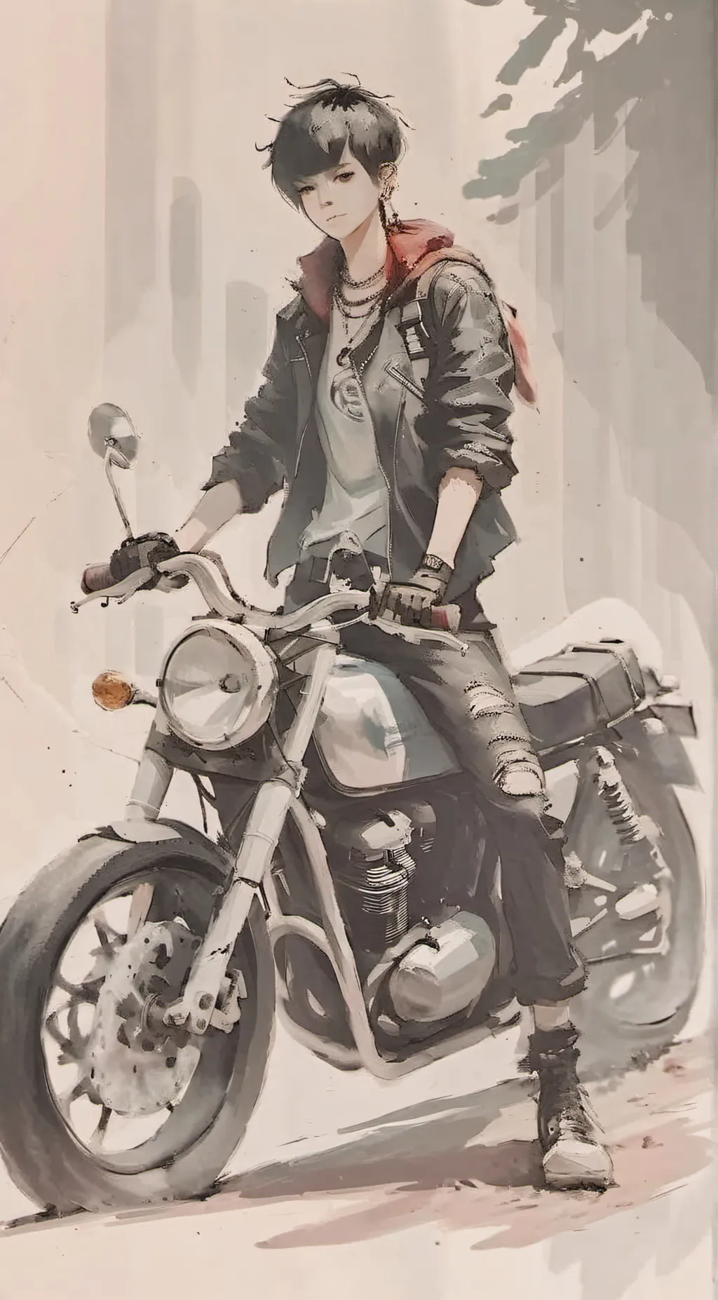 ai character: Raven background