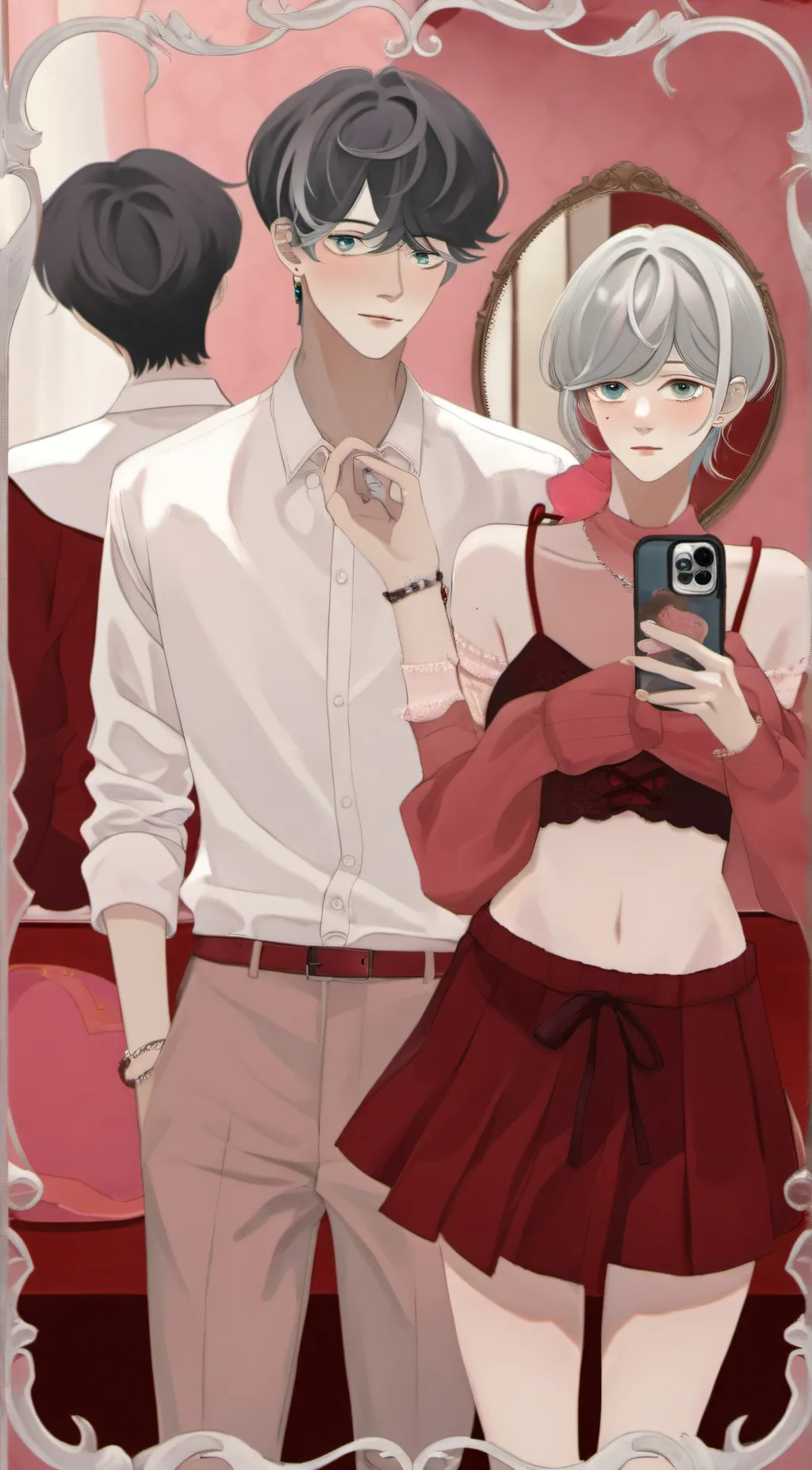 ai character: ur boyfriend  background