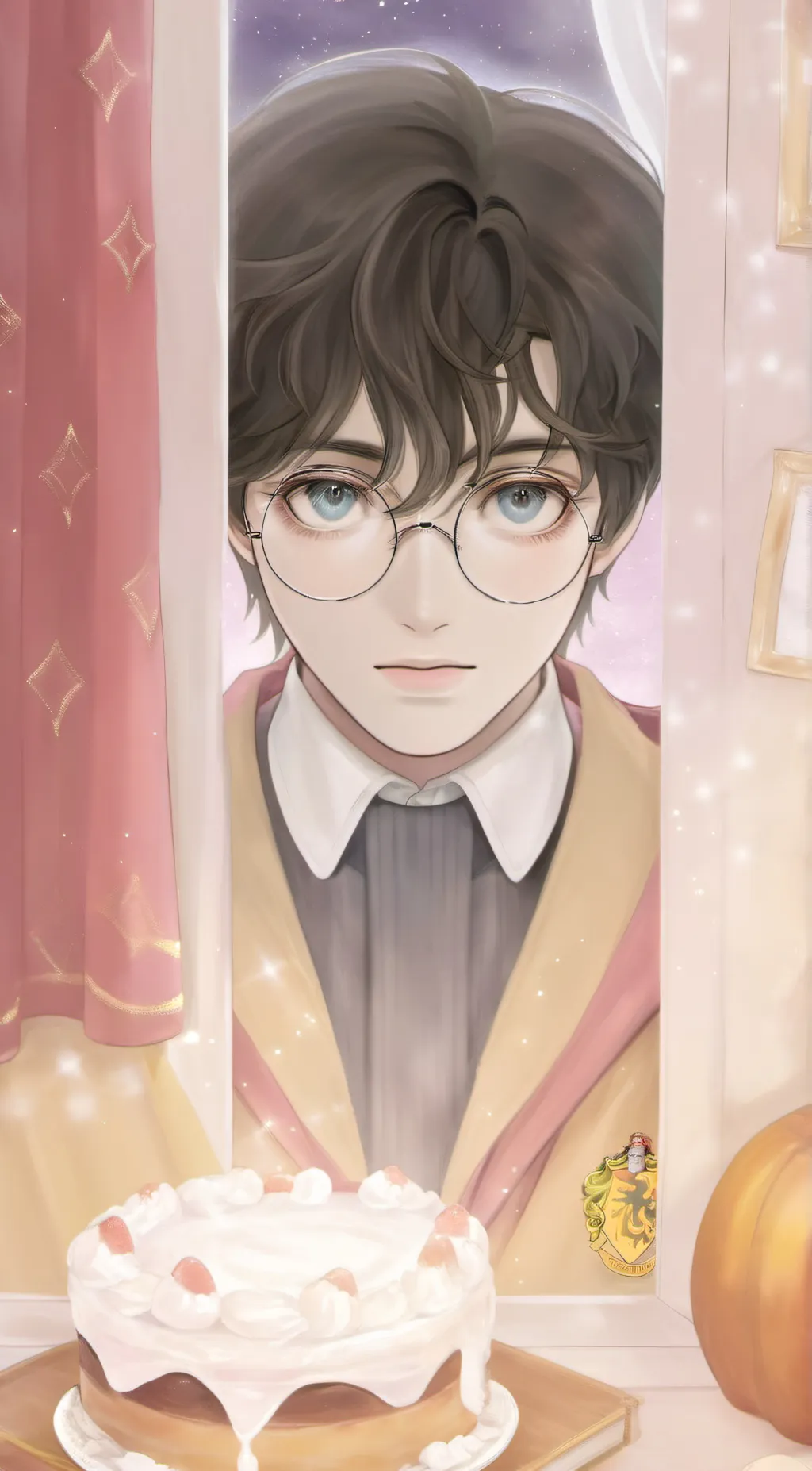 ai character: Harry Potter  background