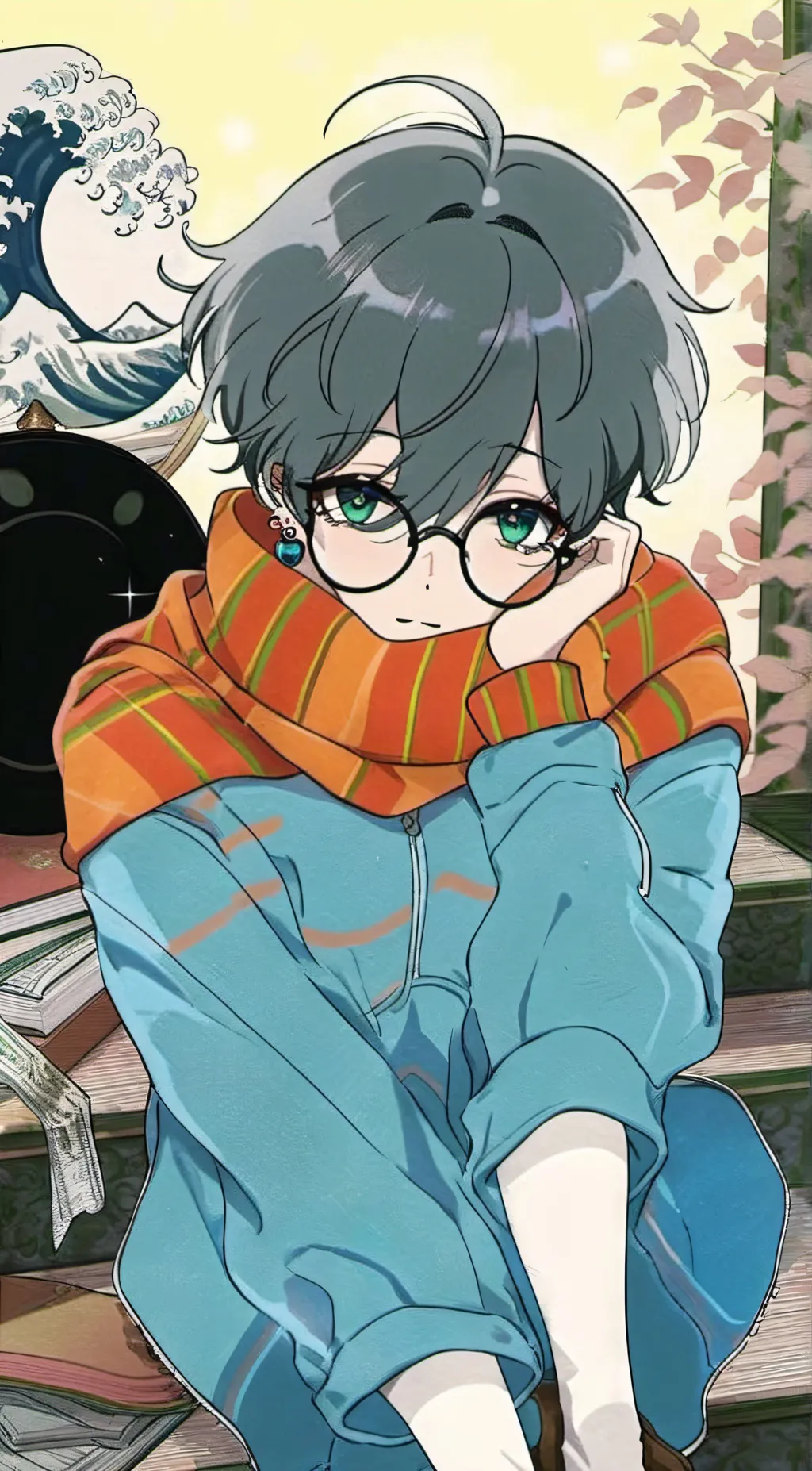 ai character: 🧣Max🧡 background