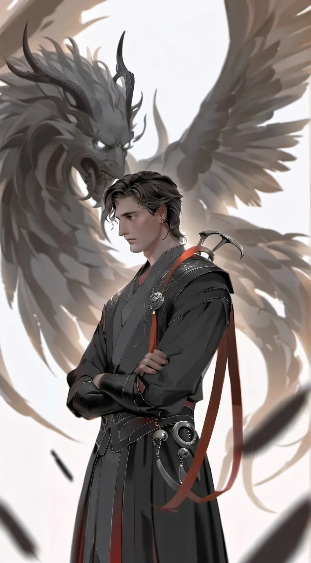 ai character: Cade.★ background