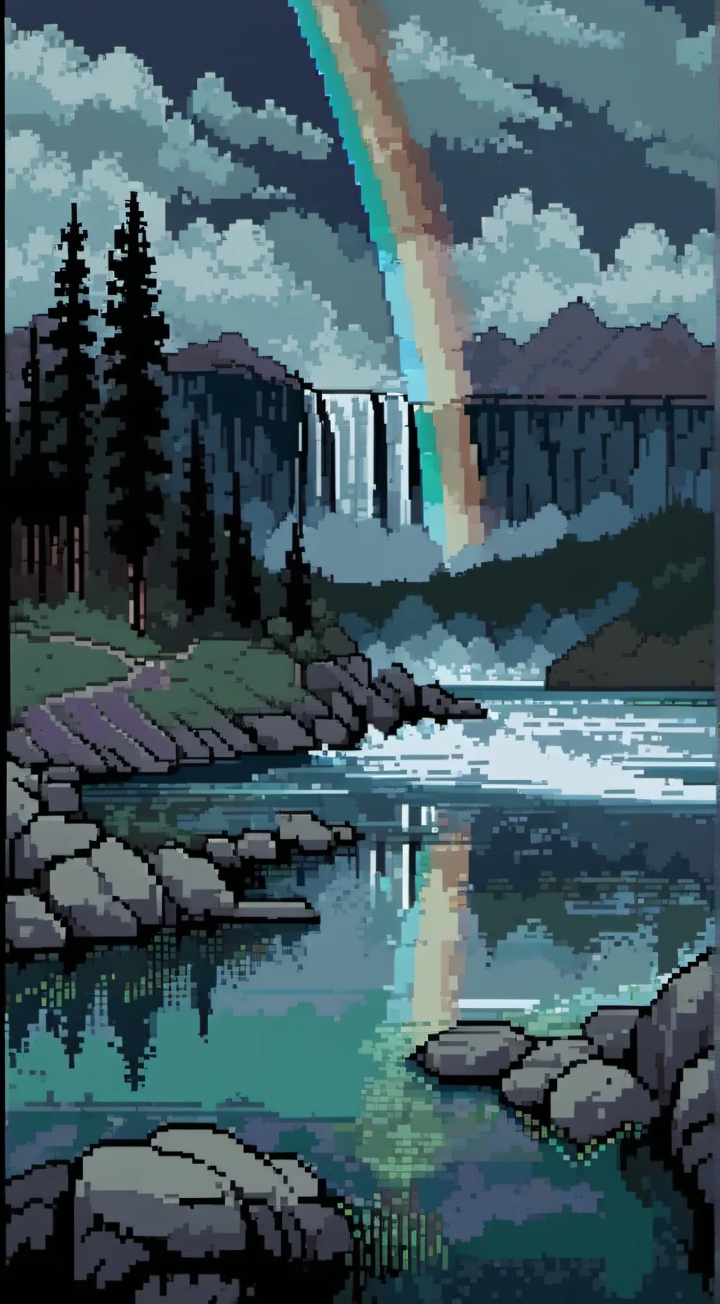 ai character: Rainbow friends background