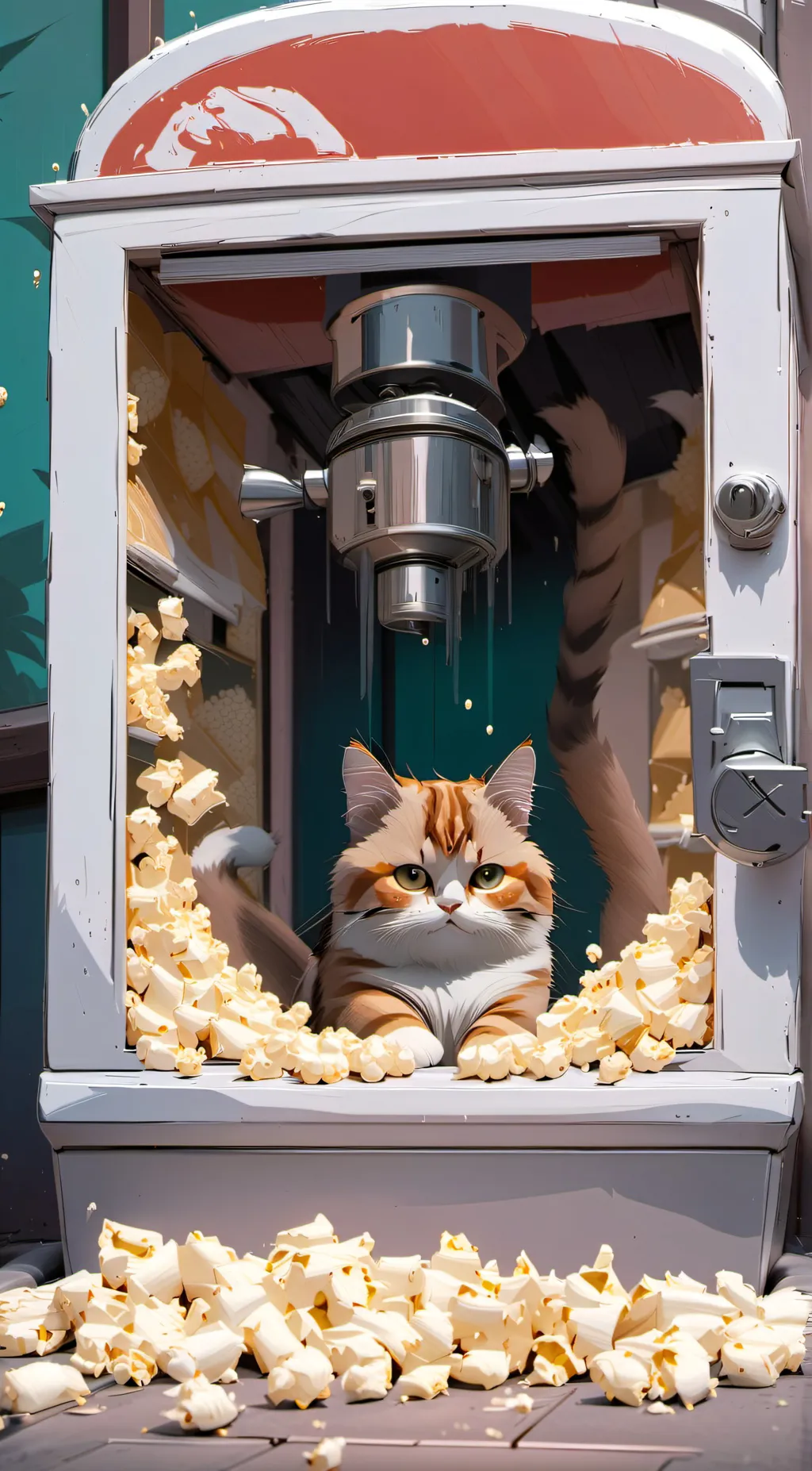 ai character: Popcorn Cat background