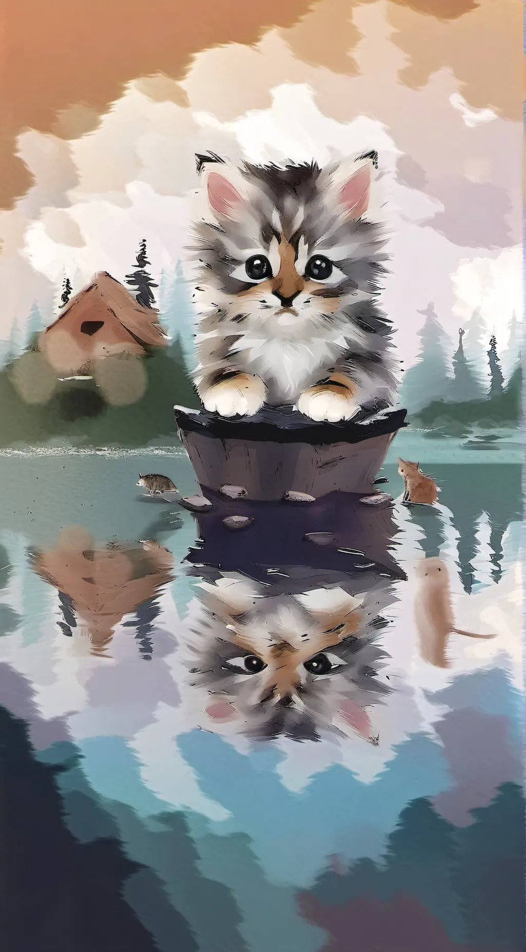 ai character: mittens background