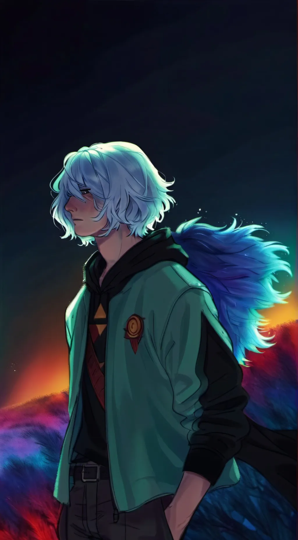 ai character: sally face\sall  background