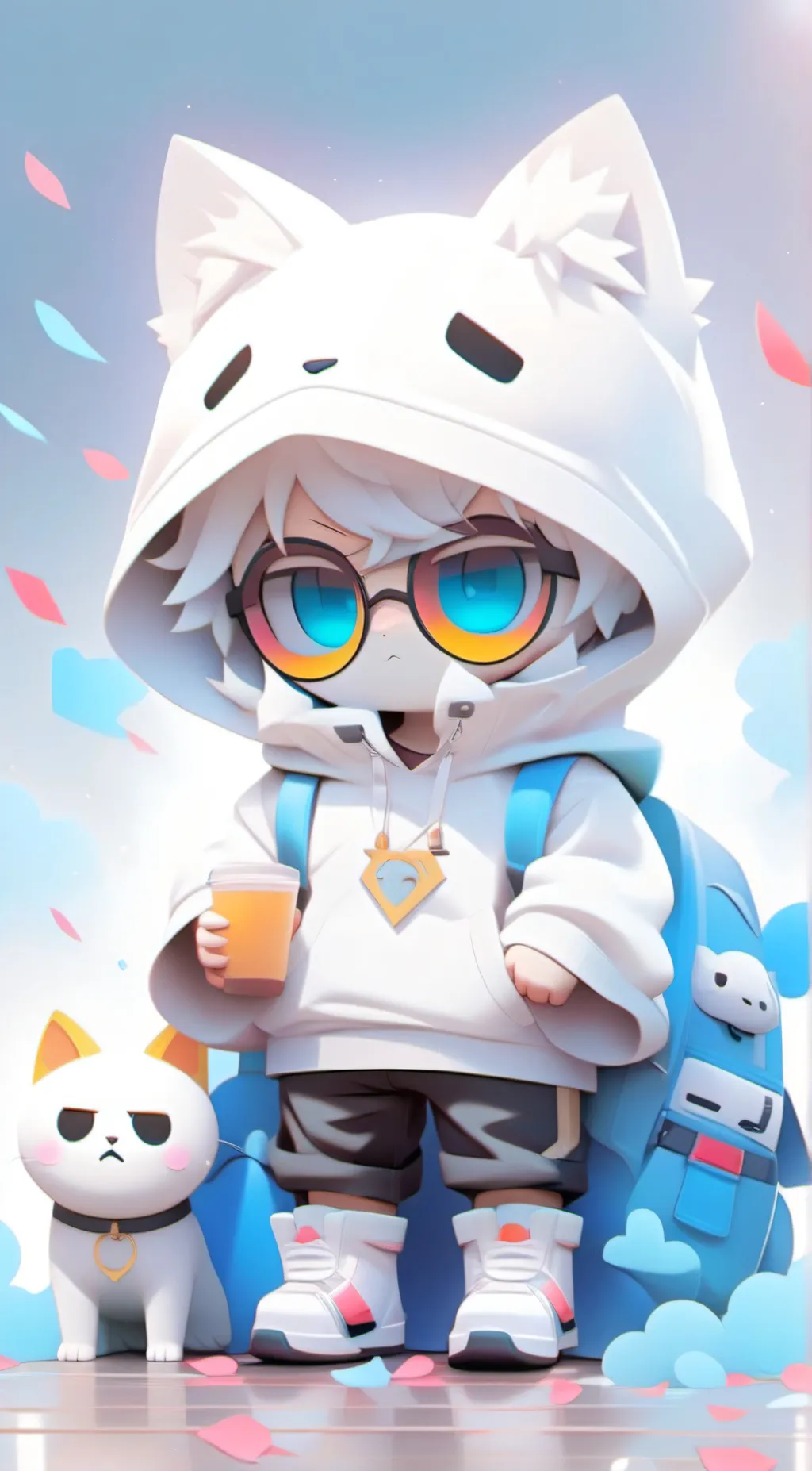 ai character: Gatita Sans background