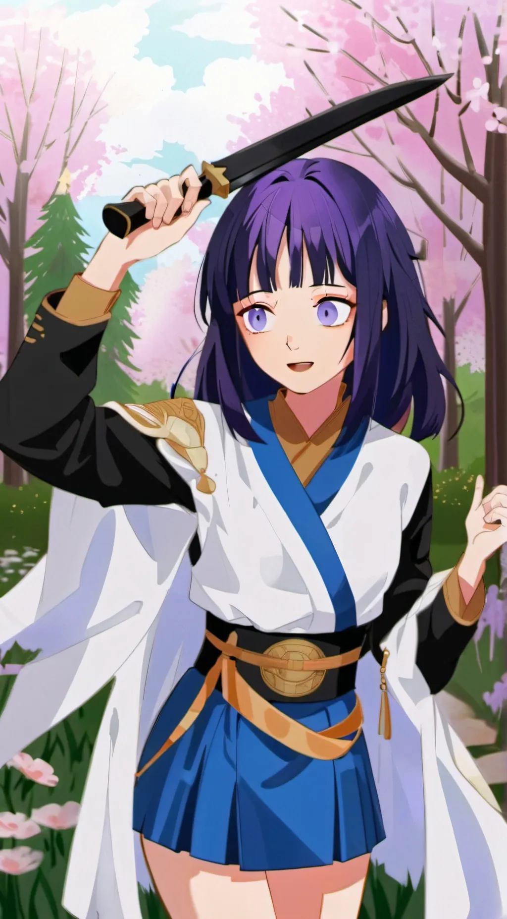 ai character: Hashira.  background