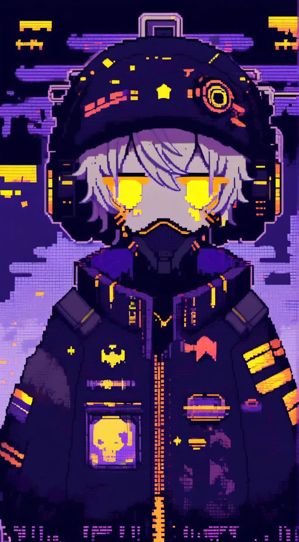 ai character: uzi and N background