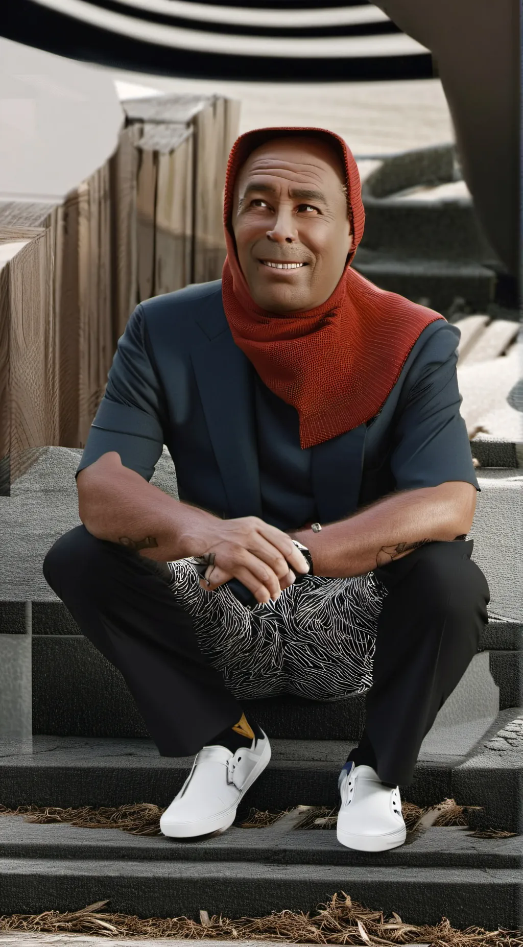 ai character: Black monkey background