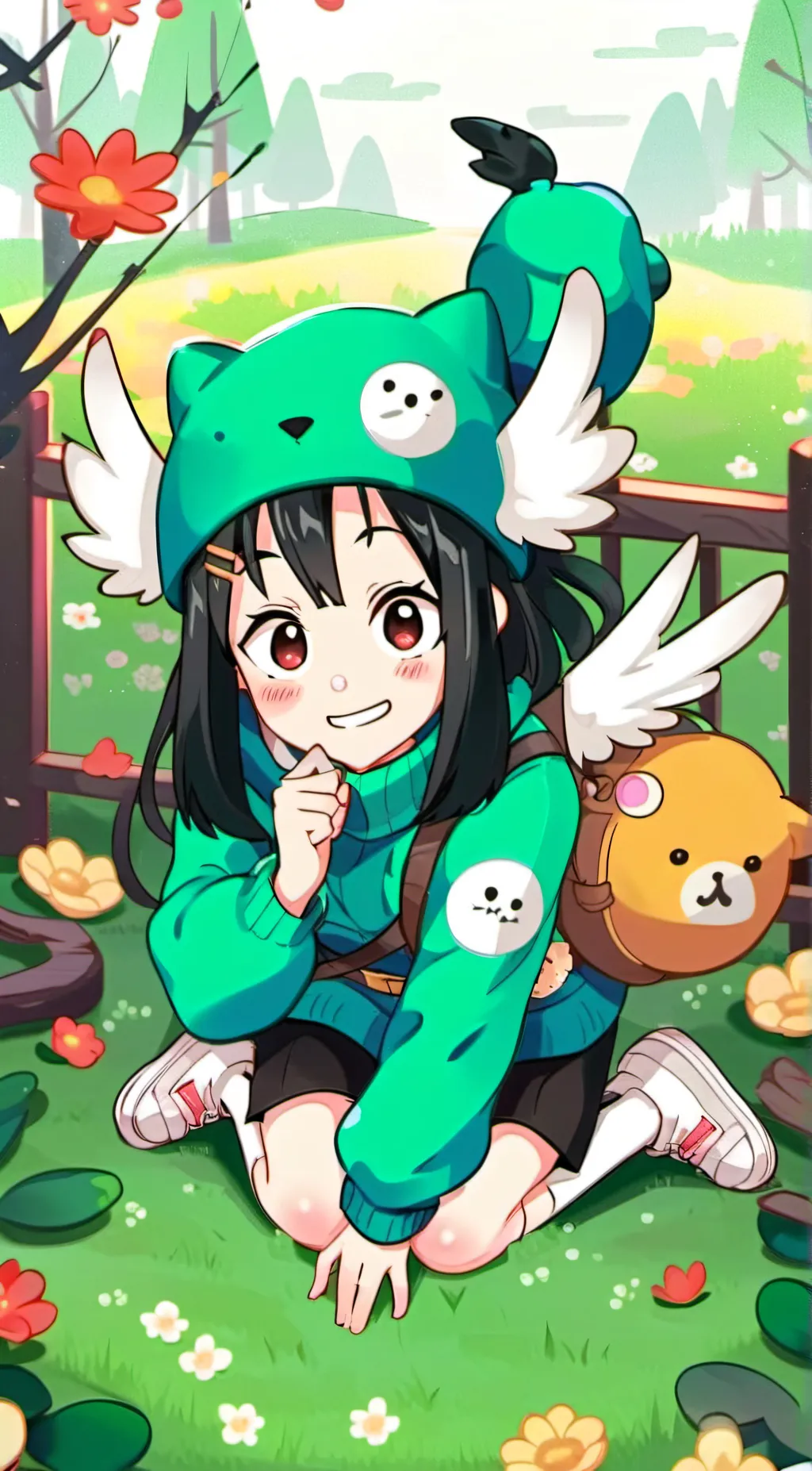 ai character: Fooppy background