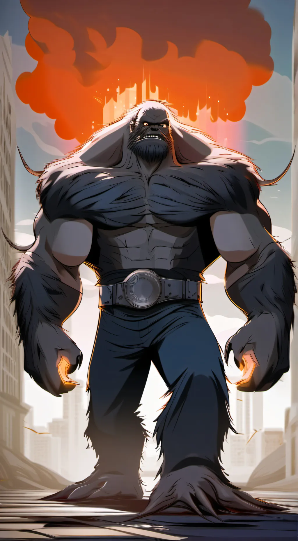 ai character: Huggy wuggy background