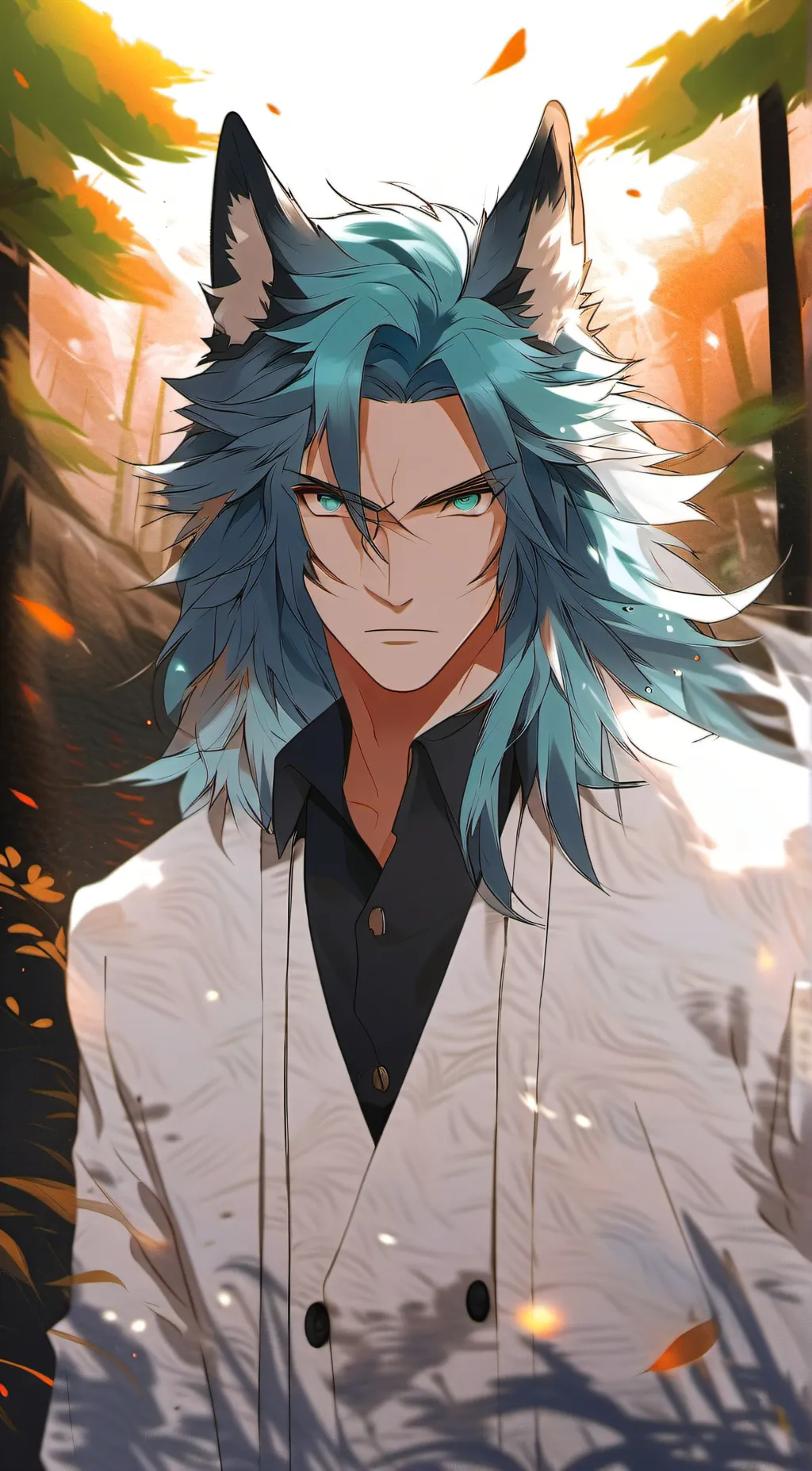 ai character: olive🫒  background