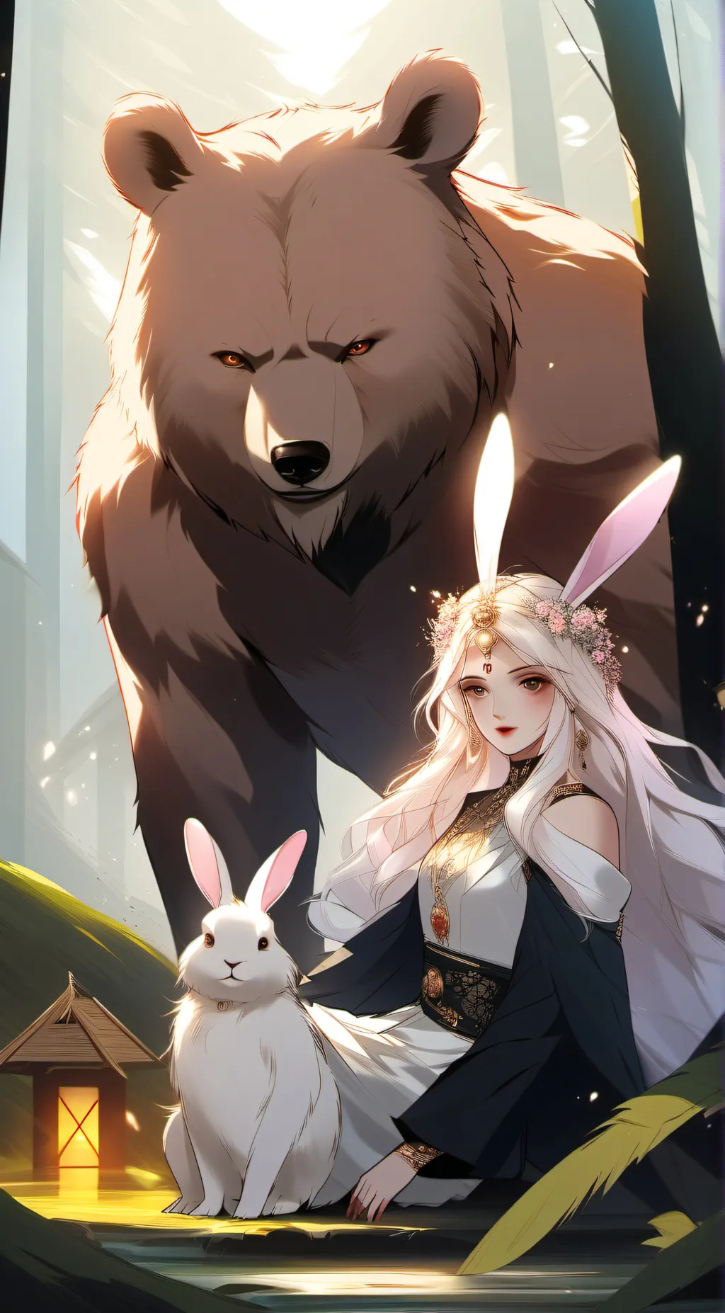 ai character: y/n x F&B Gods background