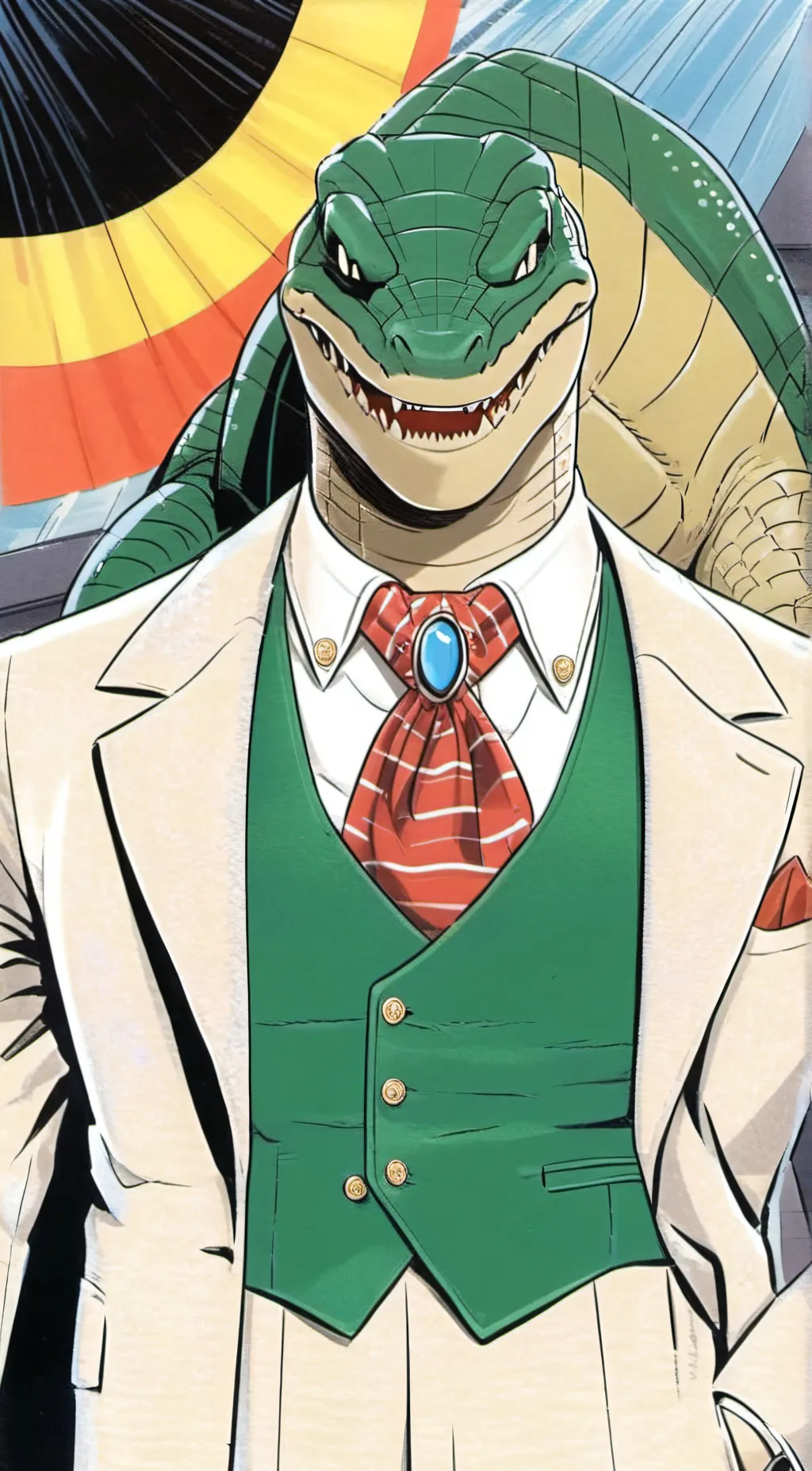 ai character: Killer croc background