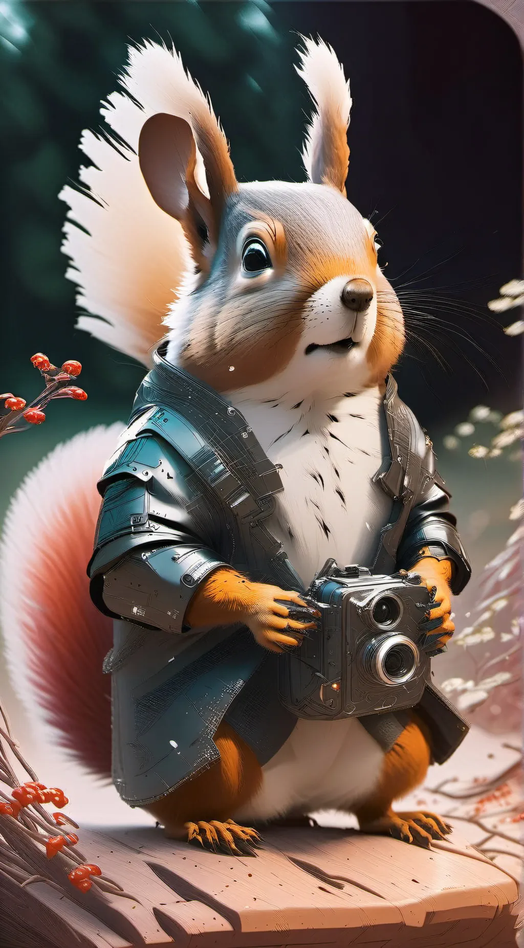 ai character: Willy the squirrel background