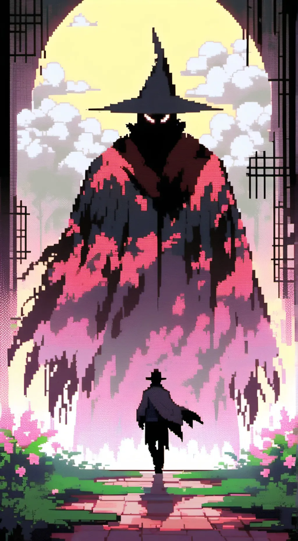 ai character: The shadow background