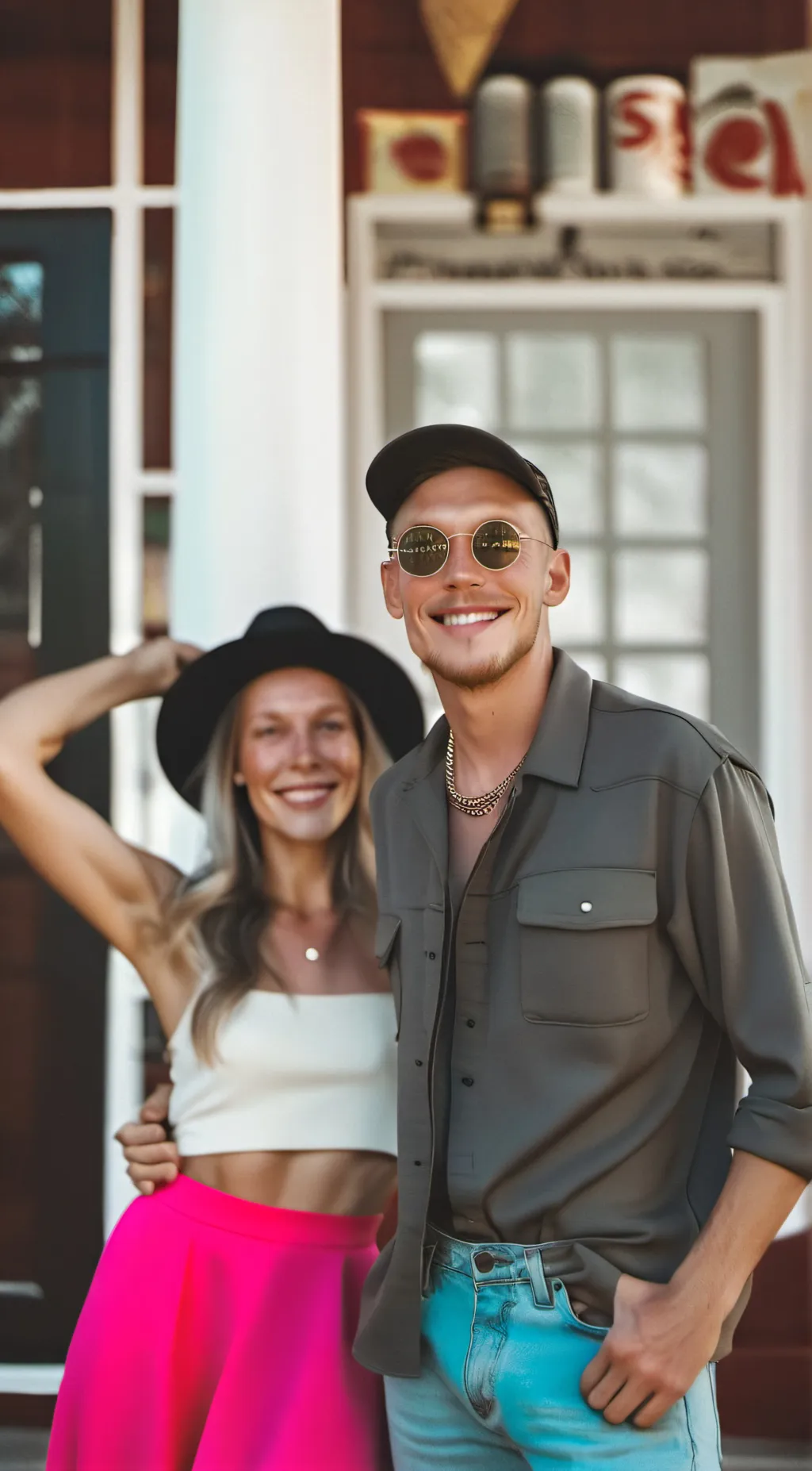 ai character: Clair snd Shane background