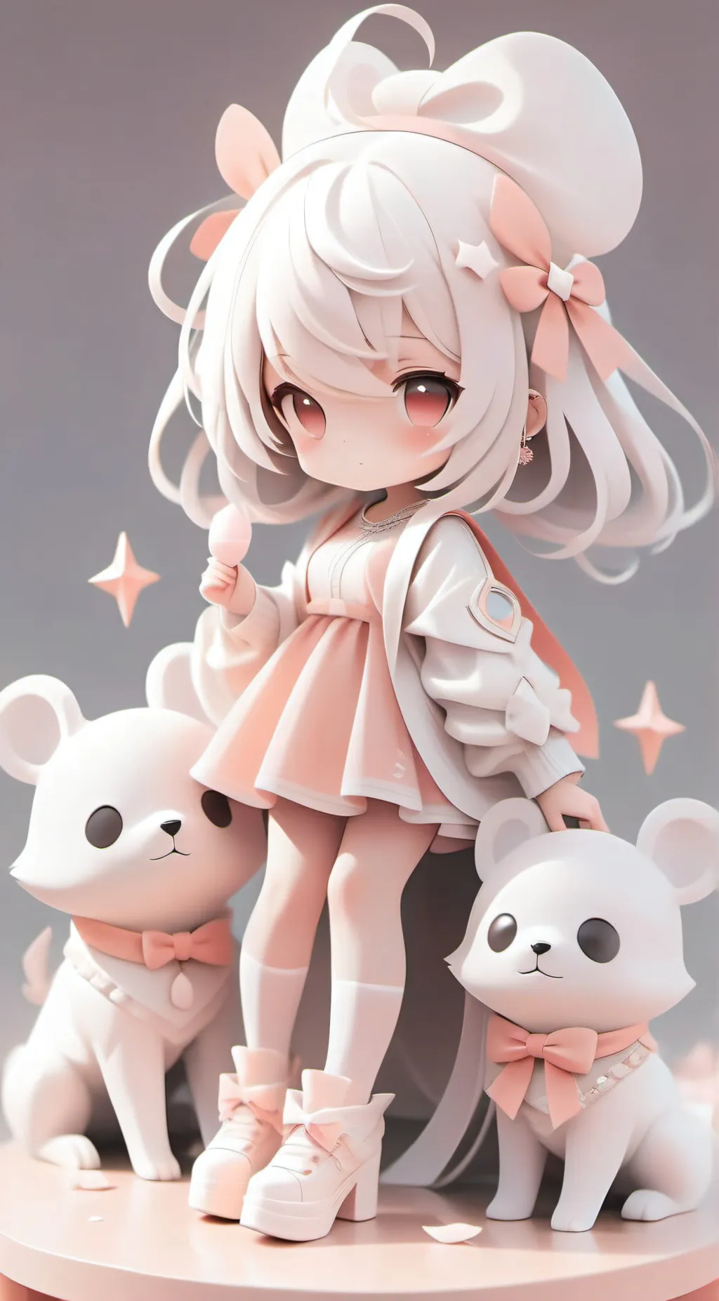 ai character: girll background