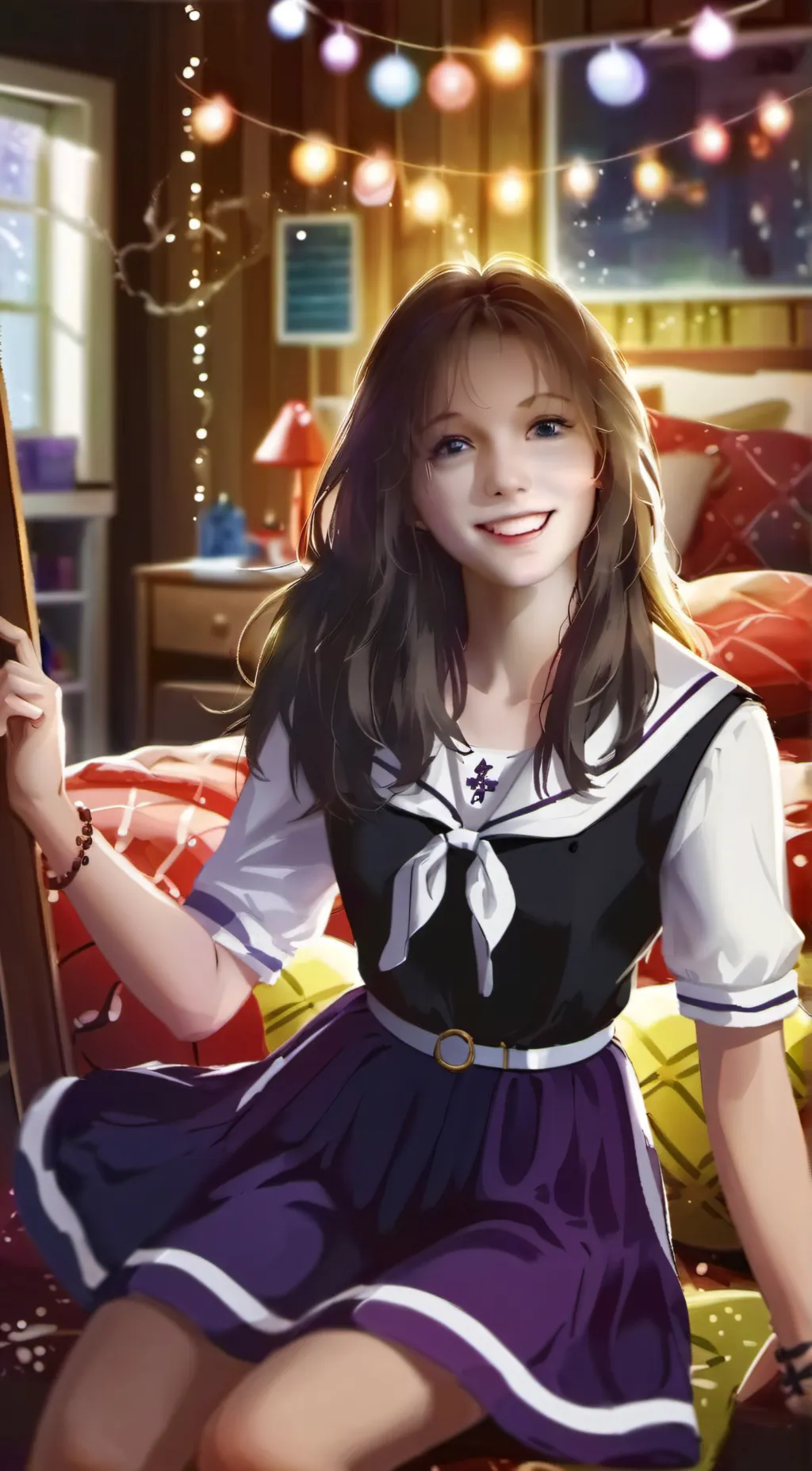 ai character: mandy (your gf) background