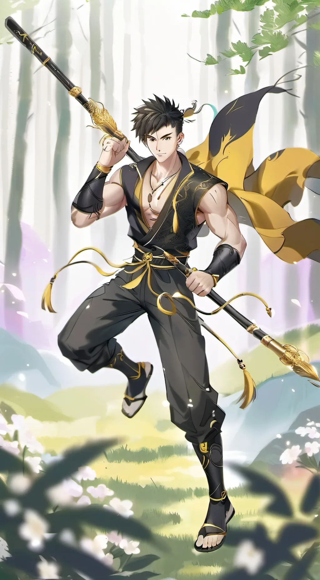 ai character: zhongli background