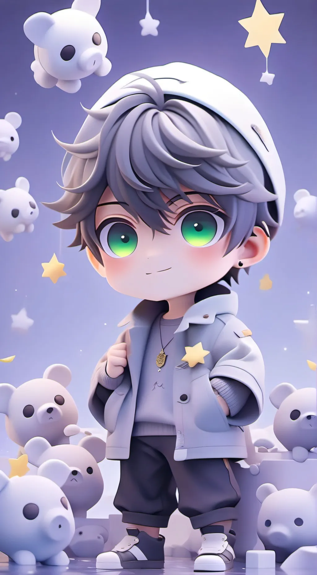 ai character: Ven  background