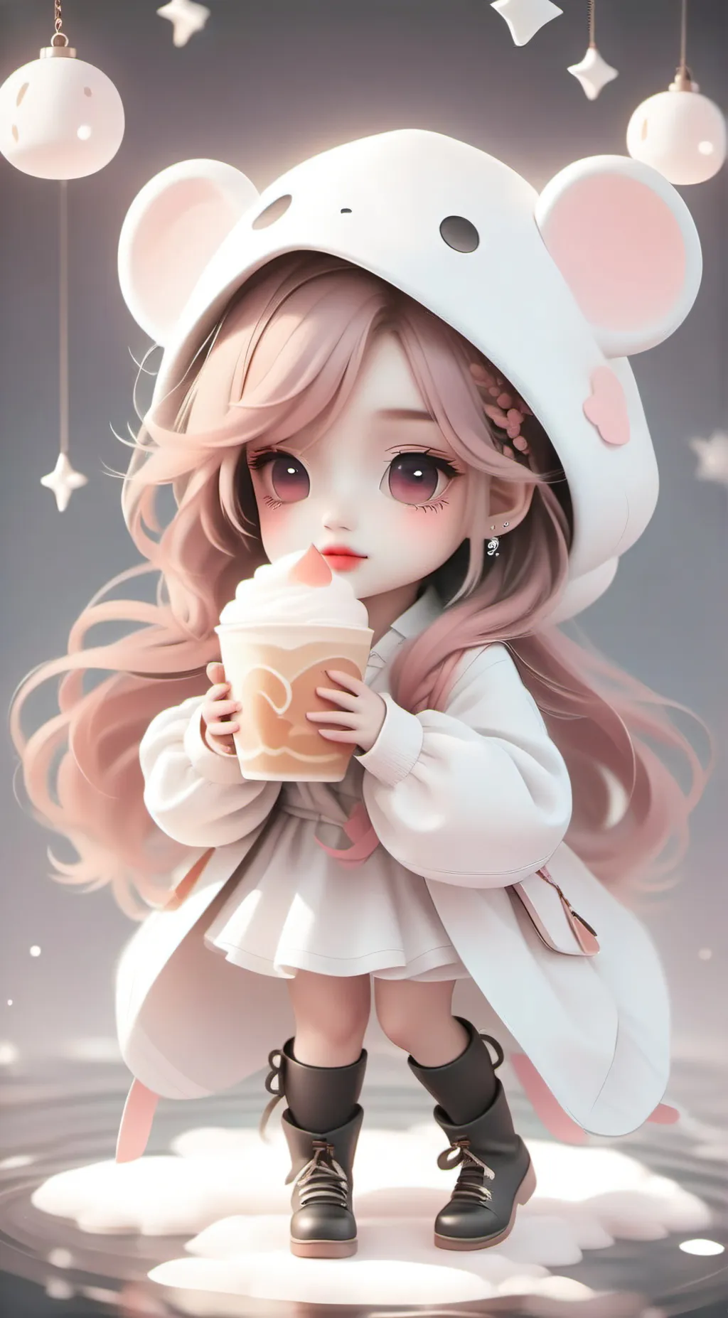 ai character: Mica background