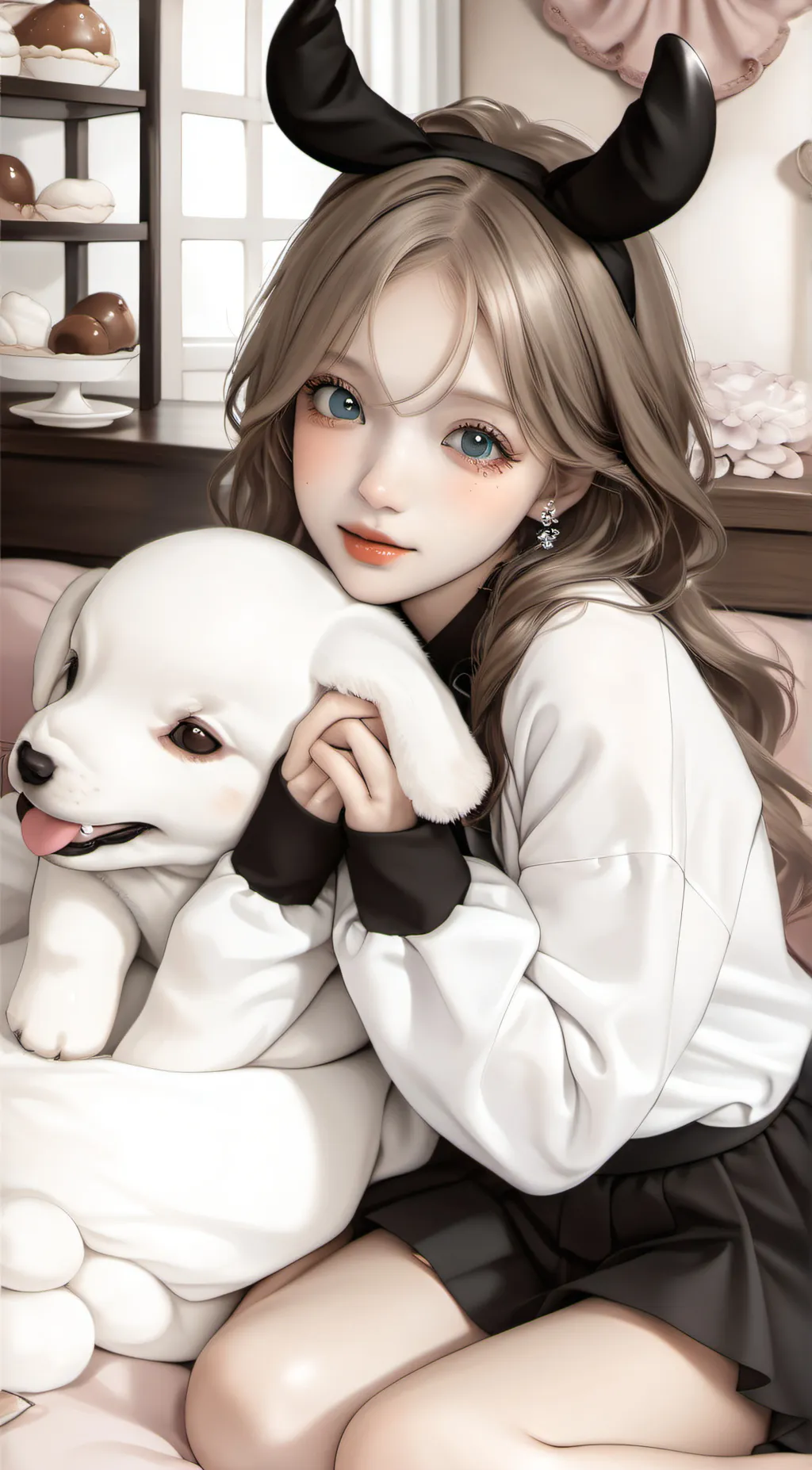 ai character: Luna background