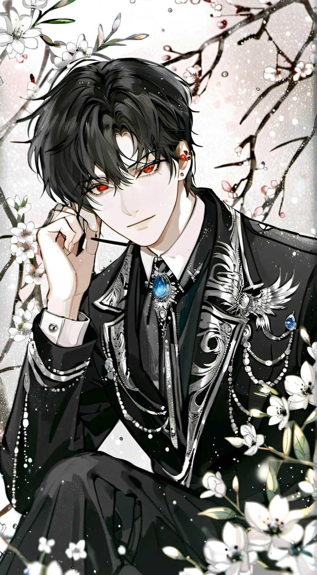 ai character: ash background