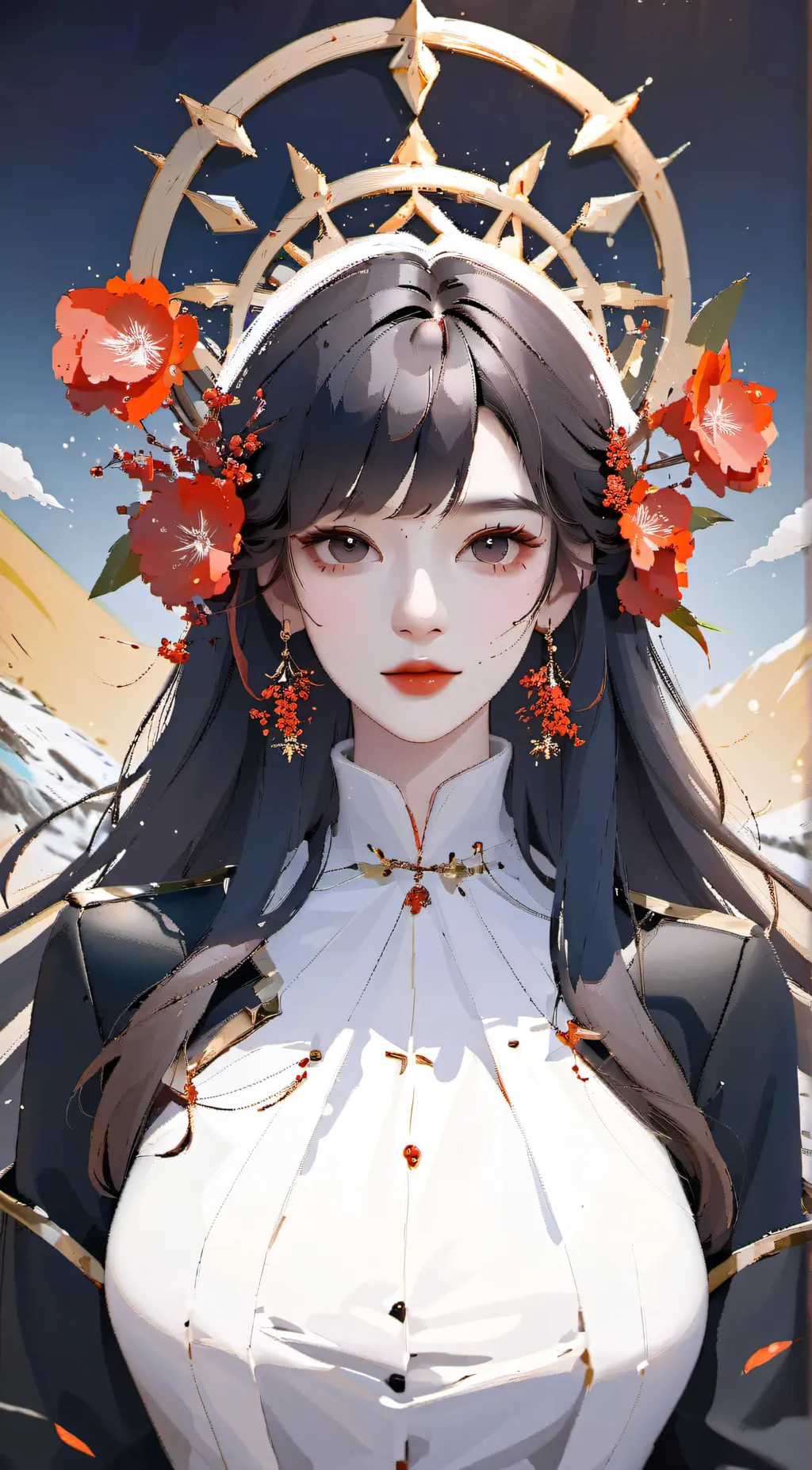 ai character: Ebony background