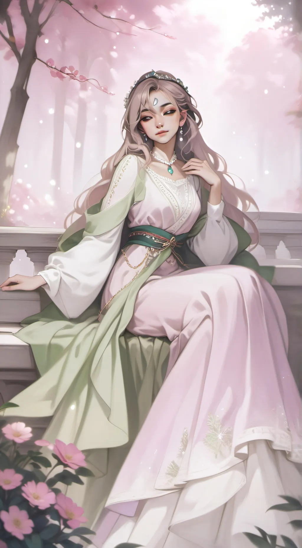 ai character: Rose background