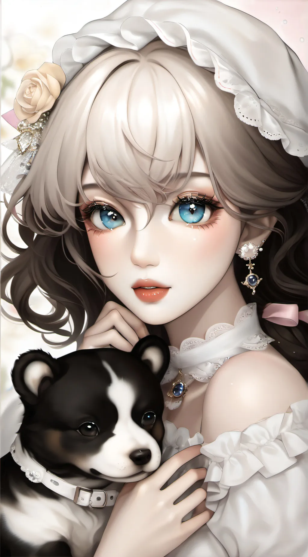 ai character: Rose background