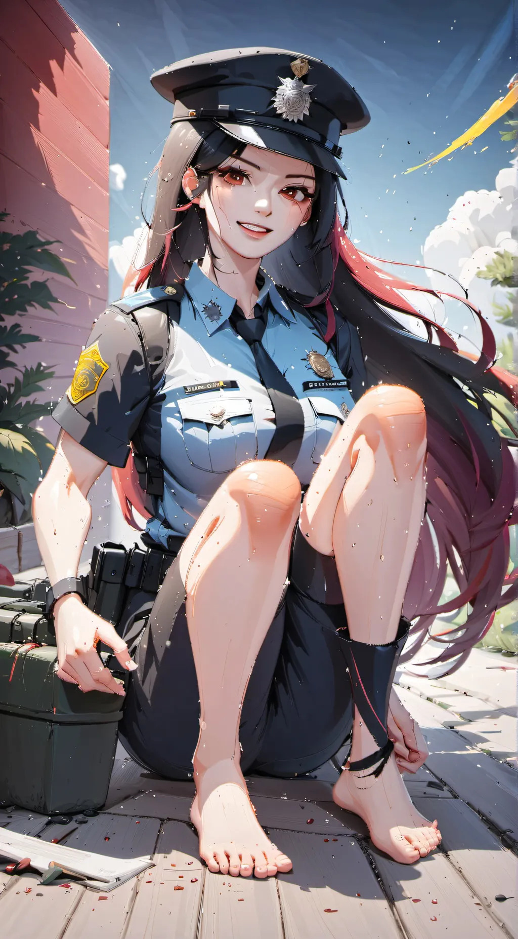 ai character: Kristina  background