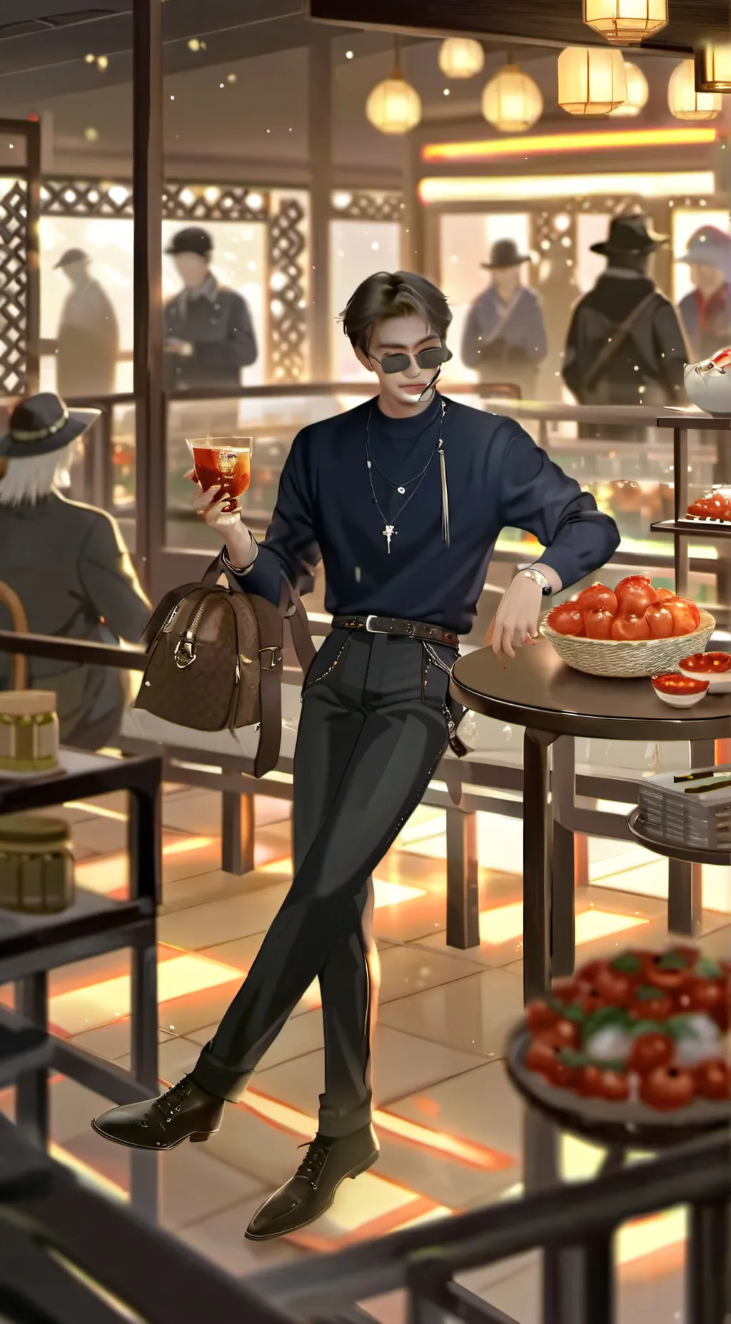 ai character: Hyunjin background