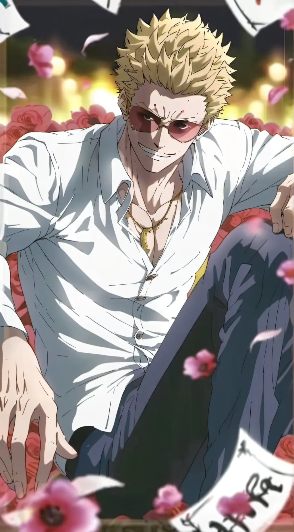 ai character: DOFLAMINGO background